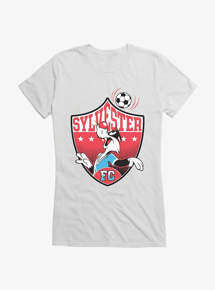 Looney Tunes Sylvester Football Girls T-Shirt