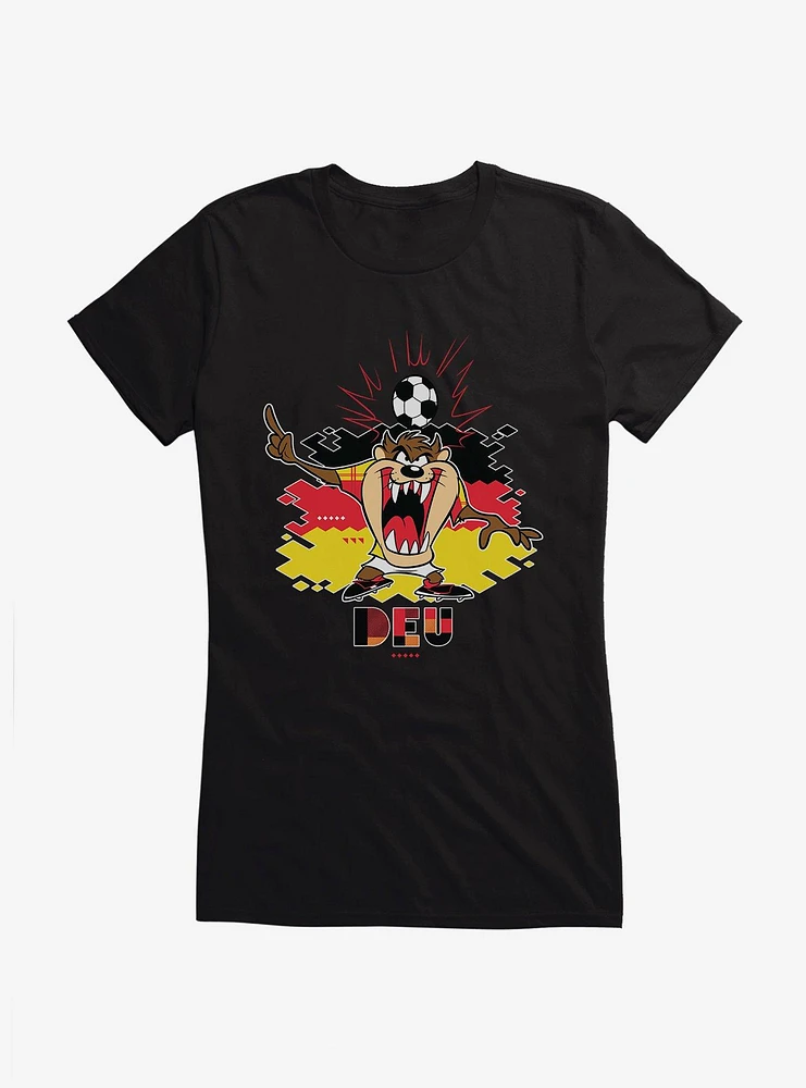 Looney Tunes Taz Football Germany Girls T-Shirt