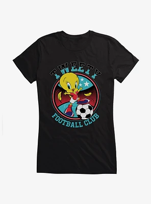 Looney Tunes Tweety Football Club Girls T-Shirt