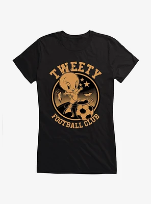 Looney Tunes Tweety Football Club Bronze Girls T-Shirt