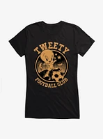 Looney Tunes Tweety Football Club Bronze Girls T-Shirt