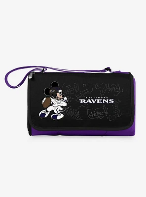 Disney Mickey Mouse NFL Baltimore Ravens Outdoor Picnic Blanket