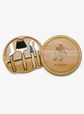 Disney Mickey Mouse NFL BAL Ravens Cutting Board & Tools Set