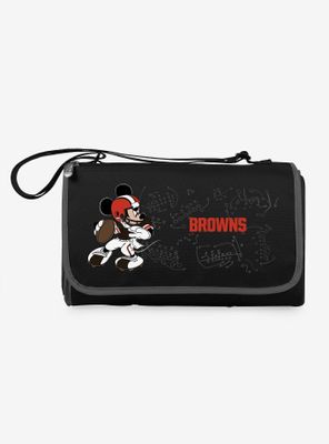 Disney Mickey Mouse NFL Cleveland Browns Outdoor Picnic Blanket