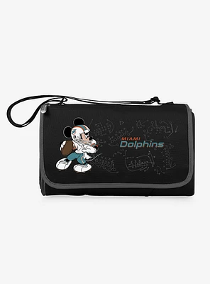 Disney Mickey Mouse NFL Miami Dolphins Outdoor Picnic Blanket