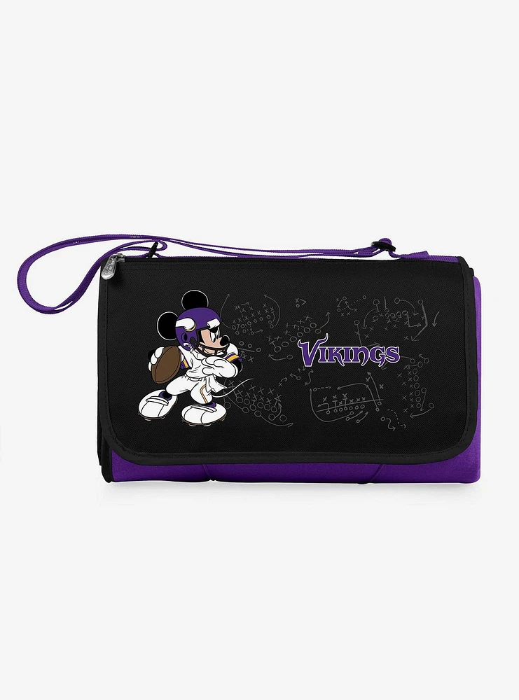 Disney Mickey Mouse NFL Minnesota Vikings Outdoor Picnic Blanket