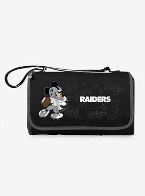 Disney Mickey Mouse NFL Las Vegas Raiders Outdoor Picnic Blanket