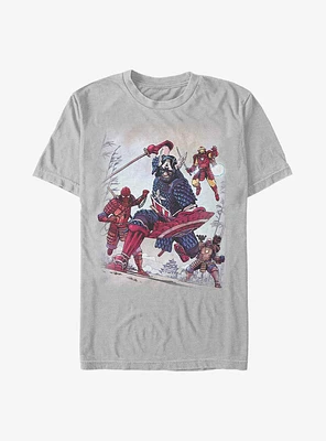 Marvel Captain America Samurai Warriors T-Shirt
