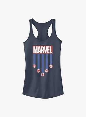 Marvel Americana Stripes Girls Tank