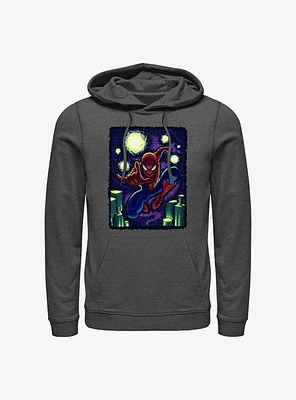 Marvel Spider-Man Starry New York Hoodie