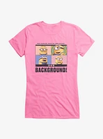 Minions Funny Background Girls T-Shirt