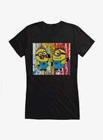 Minions Paint Art Girls T-Shirt