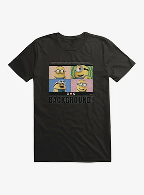 Minions Funny Background T-Shirt