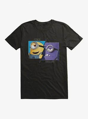 Minions Online Vs Real Life T-Shirt