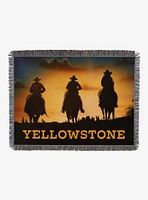 Yellowstone Giddy Up Woven Tapestry Throw Blanket