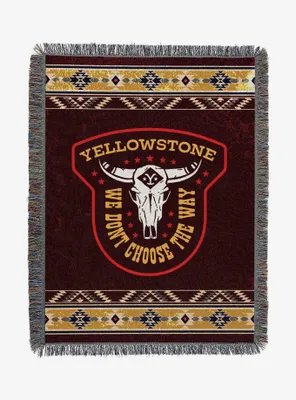 Yellowstone The Way Woven Tapestry Throw Blanket