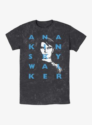 Star Wars Anakin Text Mineral Wash T-Shirt