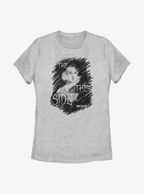 Archive 81 The Other Side Sketch Womens T-Shirt