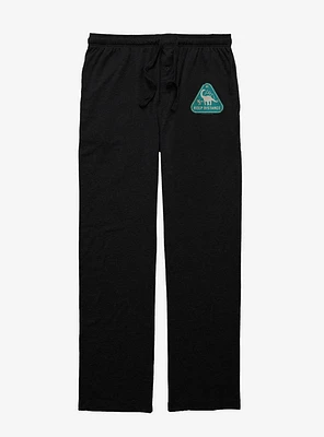 Jurassic World Keep Distance Sign Pajama Pants