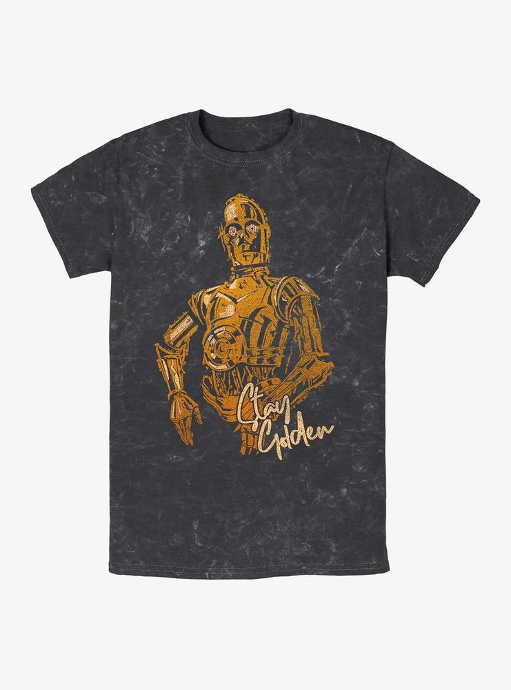 Star Wars C3PO Stay Golden Mineral Wash T-Shirt