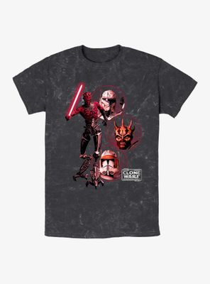 Star Wars Darkside Group Mineral Wash T-Shirt