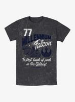 Star Wars Falcon Fly By Mineral Wash T-Shirt