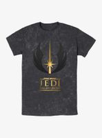 Star Wars Jedi Symbol Fallen Order Mineral Wash T-Shirt