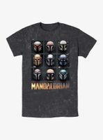 Star Wars Mando Helmet Boxup Mineral Wash T-Shirt