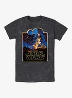Star Wars Poster Iron Mineral Wash T-Shirt