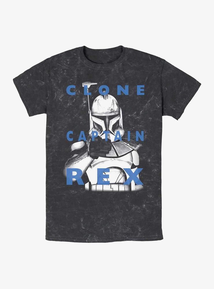 Star Wars Rex Text Mineral Wash T-Shirt