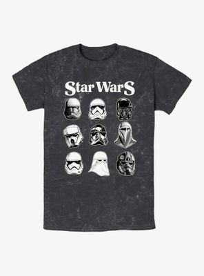 Star Wars Trooper Helms Mineral Wash T-Shirt