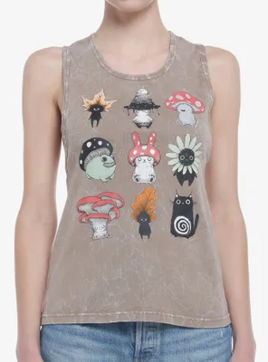 Guild Of Calamity Forest Creatures Earthy Wash Girls Tank Top