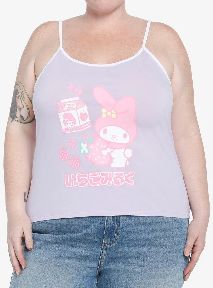 My Melody Strawberry Milk Pastel Girls Cami Plus