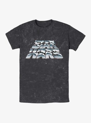 Star Wars Chrome Slant Again Mineral Wash T-Shirt