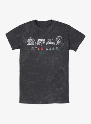 Star Wars Geometry Shine Mineral Wash T-Shirt