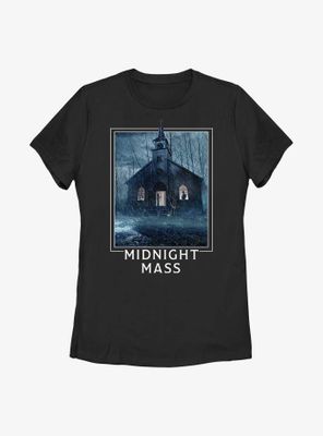 Midnight Mass Church Lockup Womens T-Shirt