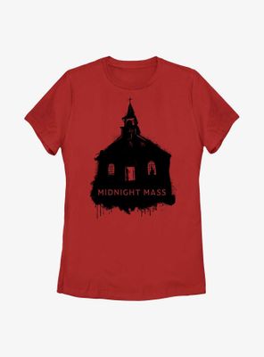 Midnight Mass Spray Paint Church Womens T-Shirt