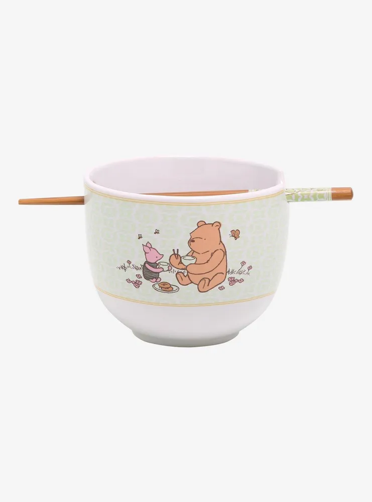 Disney Winnie the Pooh Storybook Portrait Ramen Bowl with Chopsticks 