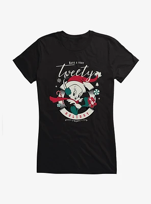 Looney Tunes Tweety Holiday Girls T-Shirt