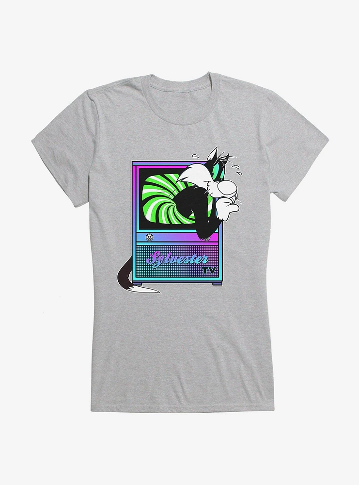 Looney Tunes Sylvester Cat Card Girls T-Shirt