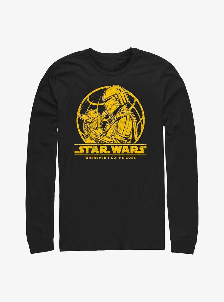 Star Wars The Mandalorian Wherever I Go Long-Sleeve T-Shirt