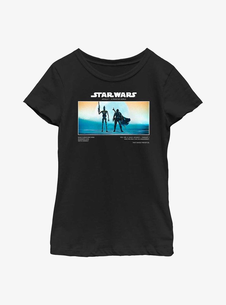 Star Wars The Mandalorian Arvala-7 It Takes Two Youth Girls T-Shirt