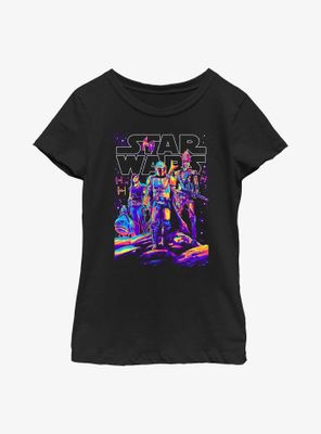 Star Wars The Mandalorian Light It Up Youth Girls T-Shirt