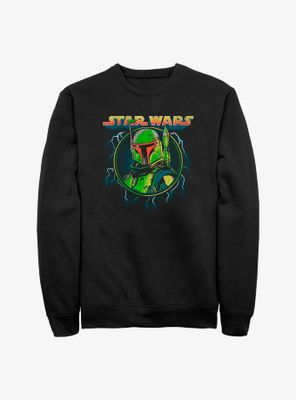 Star Wars Boba Fett Lightning Portrait Sweatshirt
