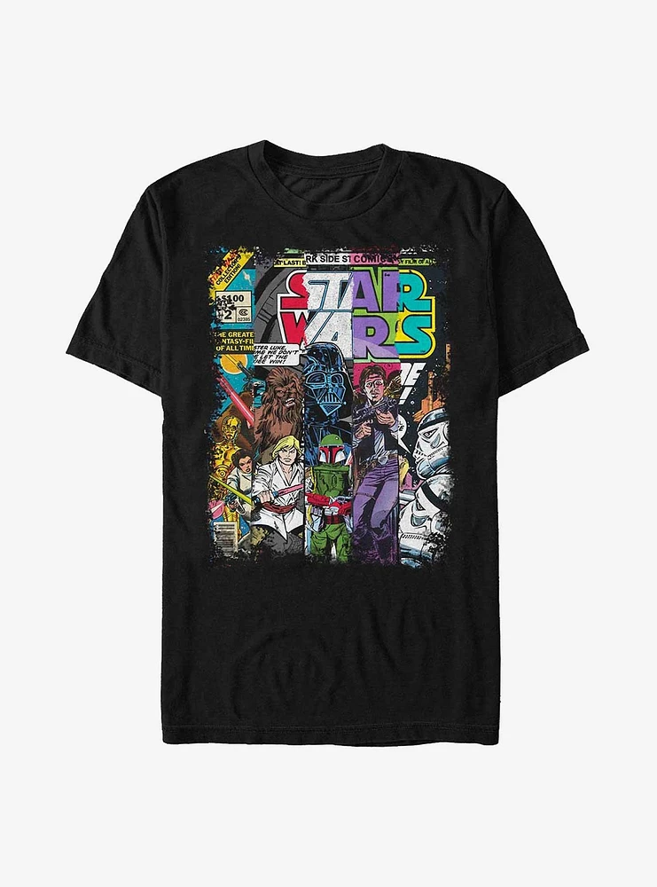Star Wars Classic Comic Cover Strips T-Shirt