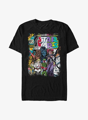 Star Wars Classic Comic Cover Strips T-Shirt
