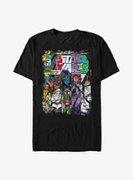 Star Wars Classic Comic Cover Strips T-Shirt