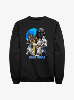 Star Wars Illustrated Poster Sweatshirt
