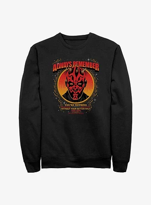 Star Wars Always Remember Darth Maul Hoodie