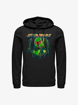 Star Wars Boba Fett Lightning Portrait Hoodie